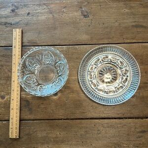 Glass Candy Dish and Plate